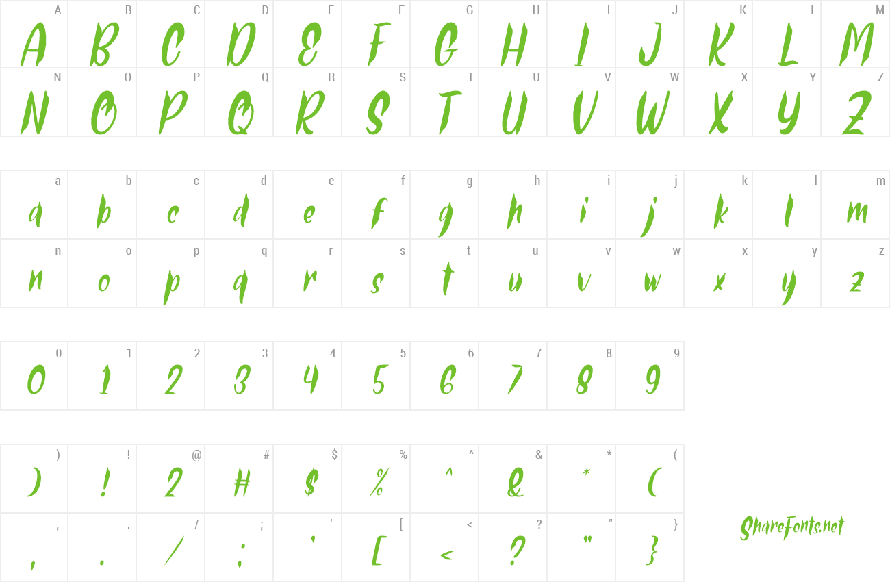 Font Thor Matter preview